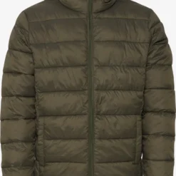 Solid Winterjassen Winterjas Cole Heren Donkergroen