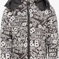 Cipo & Baxx Winterjassen Winterjas Heren Donkergrijs