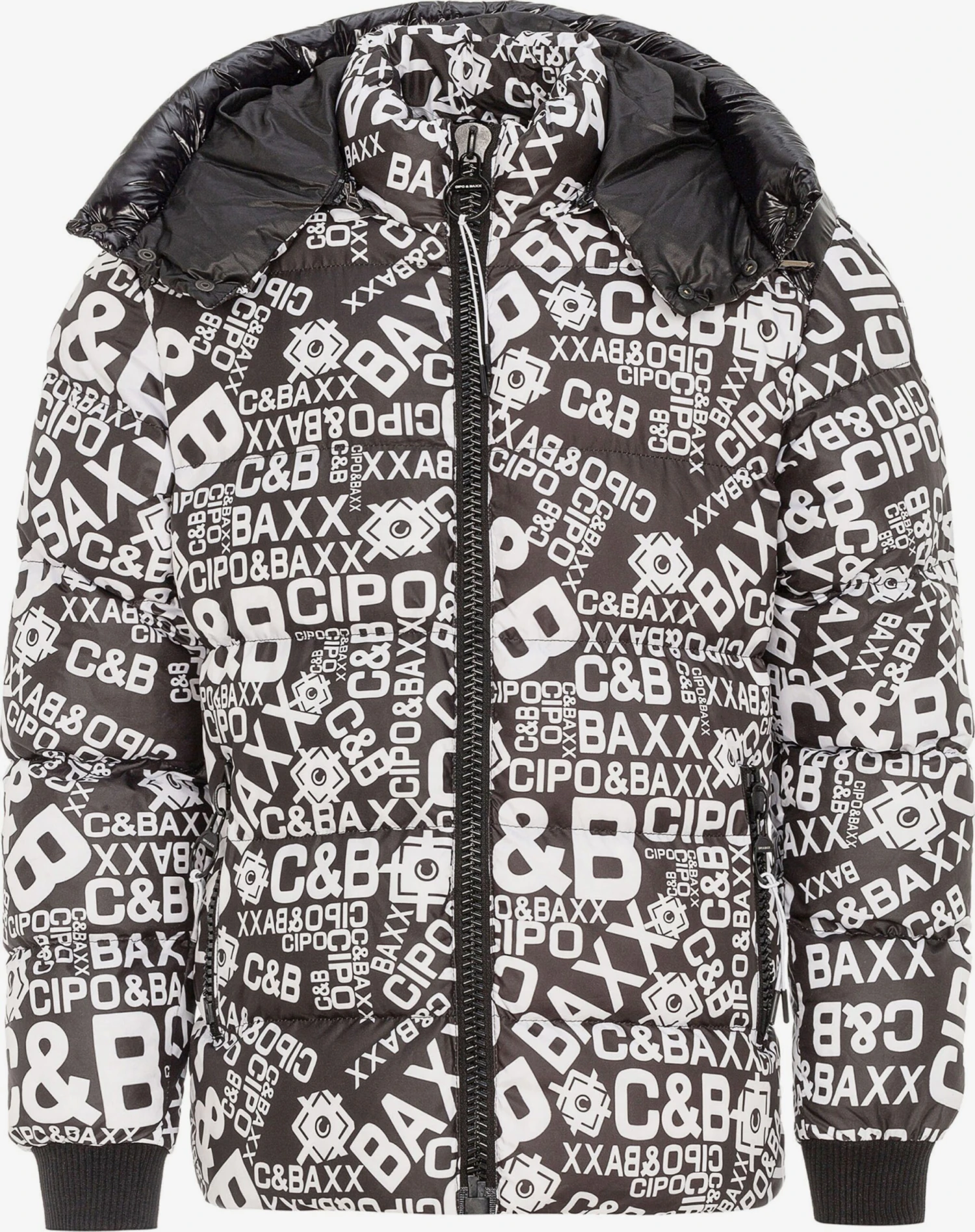 Cipo & Baxx Winterjassen Winterjas Heren Donkergrijs 1 Cipo & Baxx Winterjassen Winterjas Heren Donkergrijs