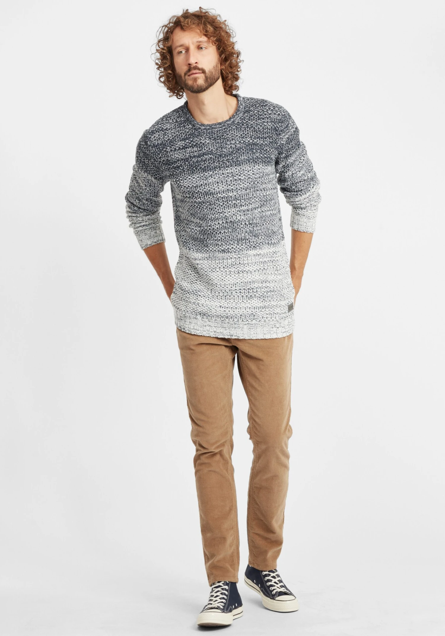 Solid Crewneck Truien Trui Ayton Heren Blauw 3 Solid Crewneck Truien Trui Ayton Heren Blauw - Afbeelding 3