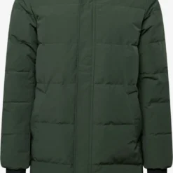 Solid Winterjassen Winterjas Otw Heren Donkergroen