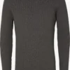 Selected Homme Crewneck Truien Trui BERG Heren Antraciet
