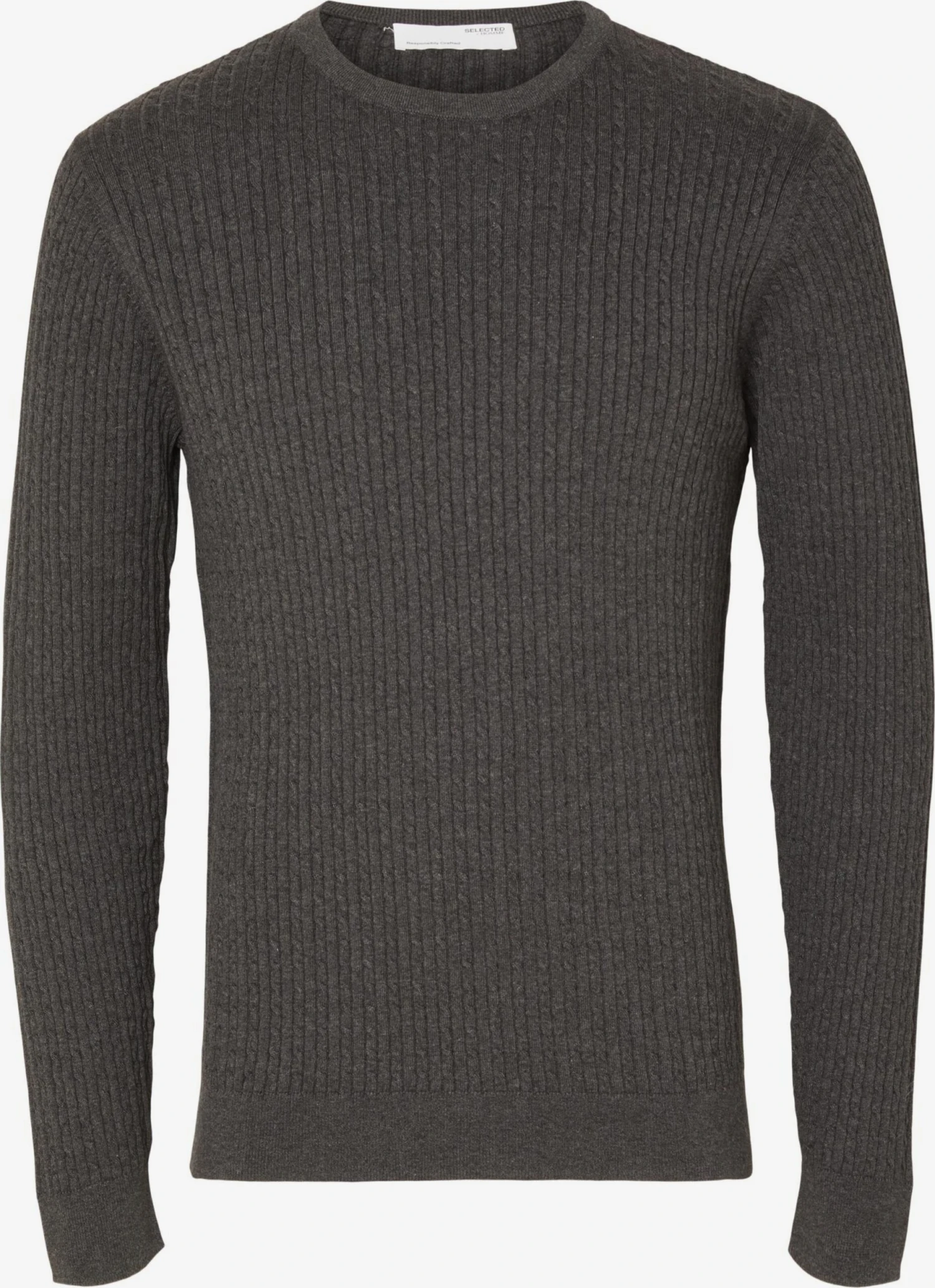 Selected Homme Crewneck Truien Trui BERG Heren Antraciet 1 Selected Homme Crewneck Truien Trui BERG Heren Antraciet