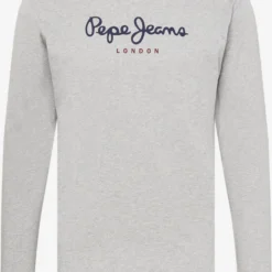 Pepe Jeans Longsleeves Shirt EGGO Heren Grijs GemĂȘleerd
