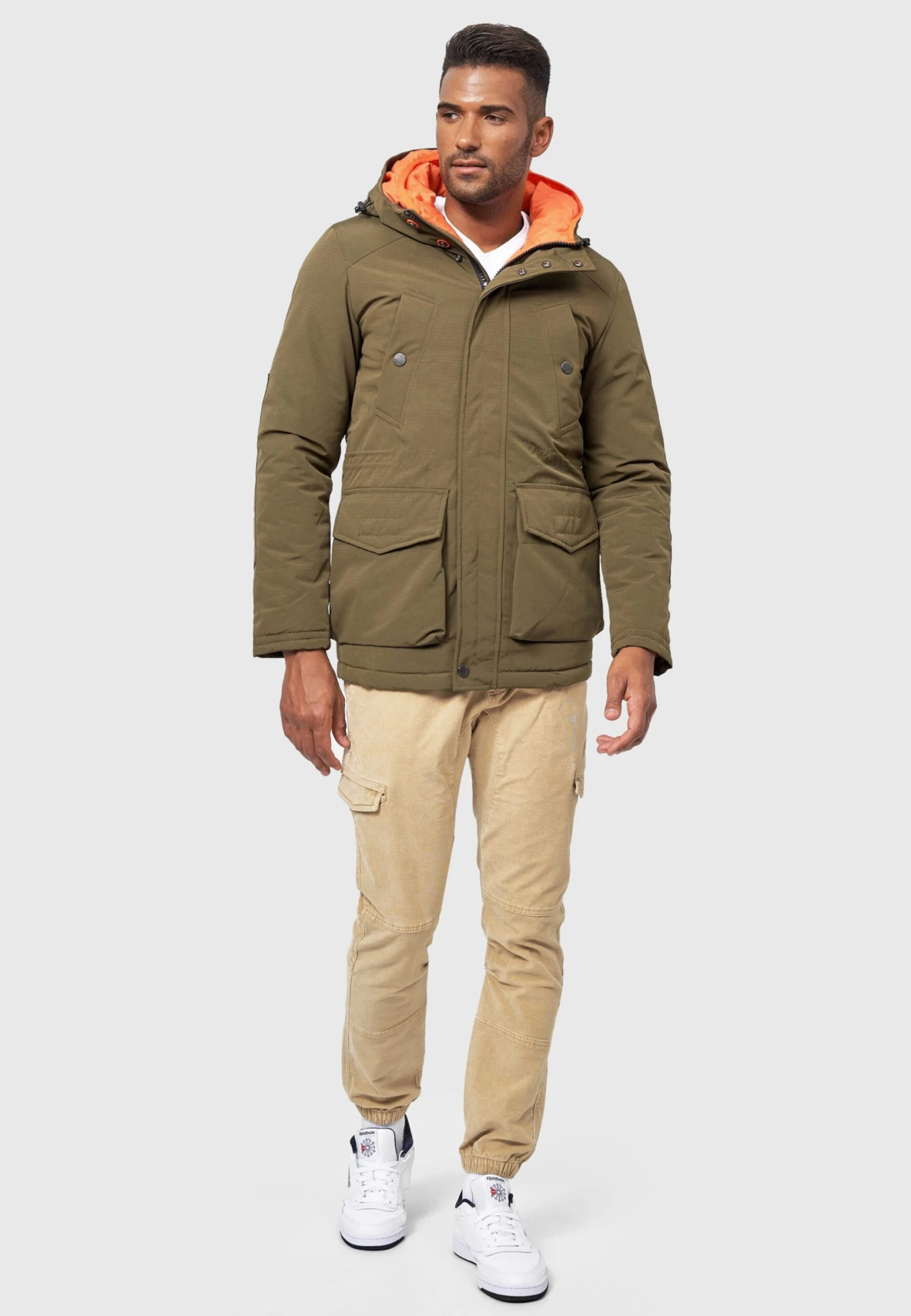 Indicode Jeans Parkas Winterparka Waters Heren Olijfgroen 4 Indicode Jeans Parkas Winterparka Waters Heren Olijfgroen - Afbeelding 4