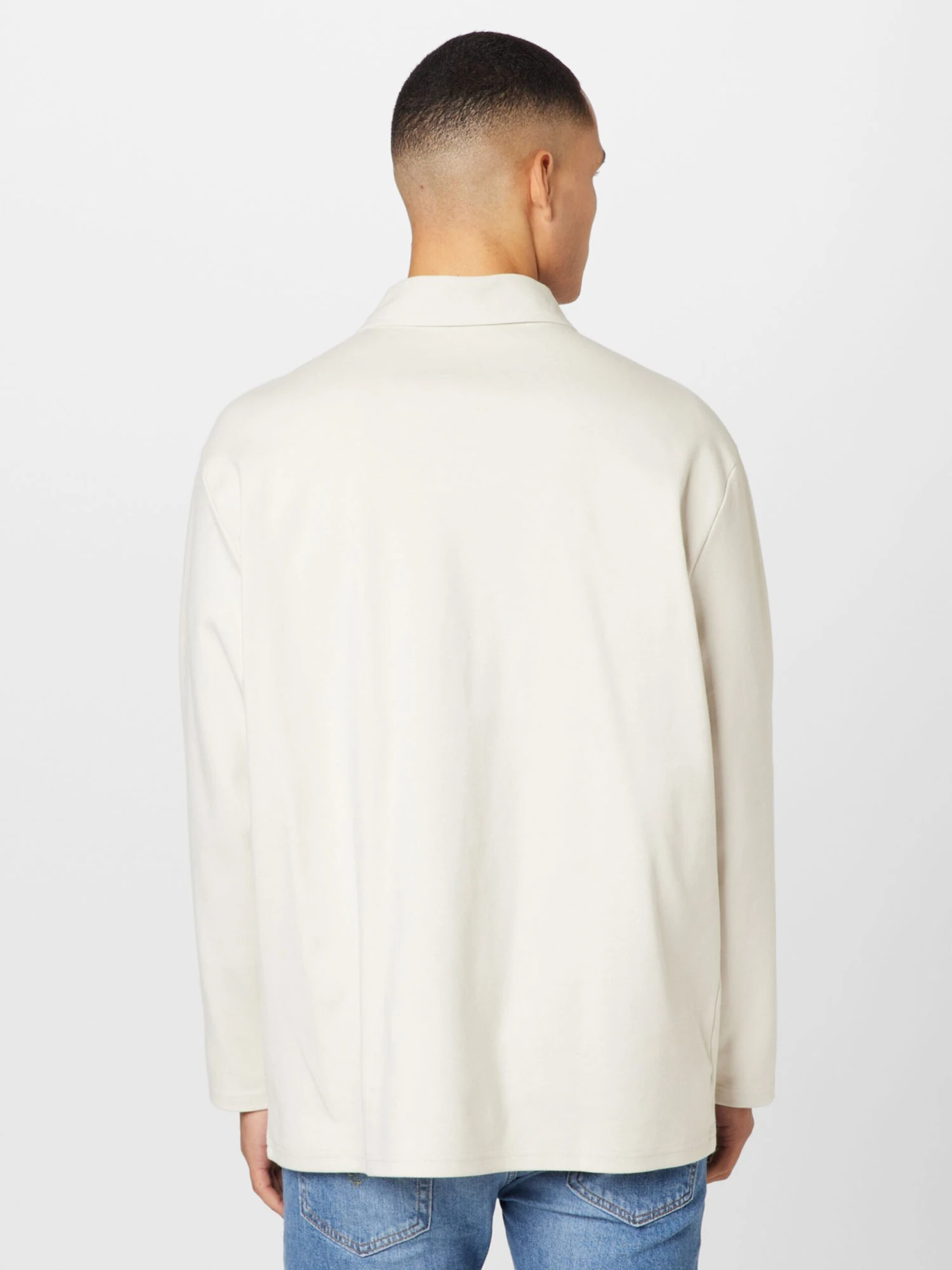 WEEKDAY Longsleeves Shirt Pascal Heren Offwhite 4 WEEKDAY Longsleeves Shirt Pascal Heren Offwhite - Afbeelding 4