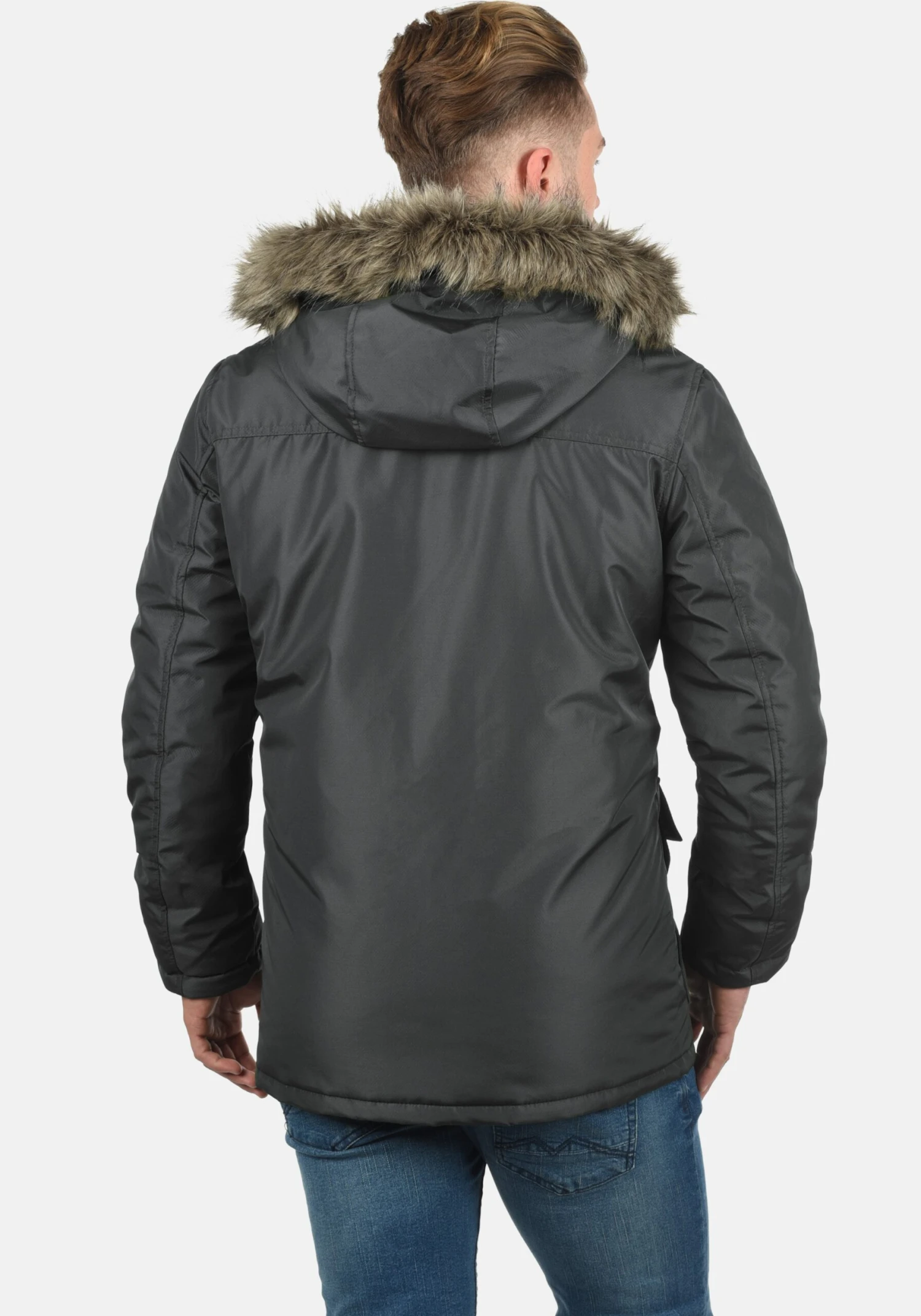 PRODUKT Parkas Winterparka Heren Grijs 3 PRODUKT Parkas Winterparka Heren Grijs - Afbeelding 3