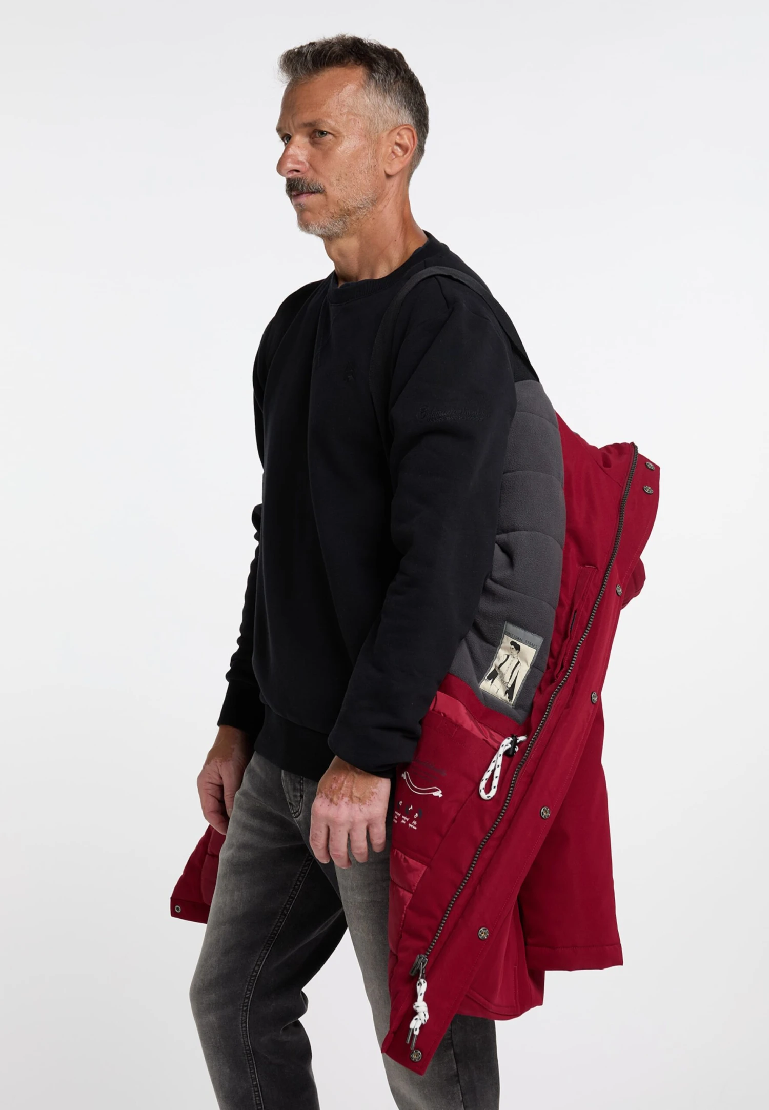 Schmuddelwedda Parkas Winterparka Arctic Heren Bordeaux 3 Schmuddelwedda Parkas Winterparka Arctic Heren Bordeaux - Afbeelding 3