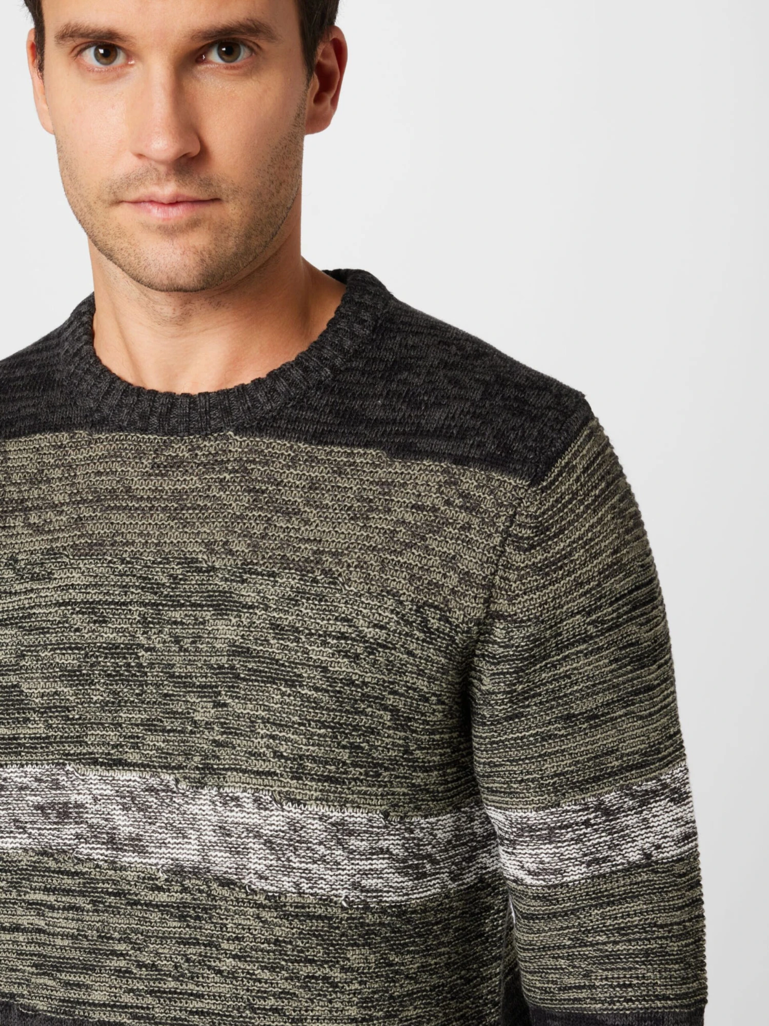 Only & Sons Crewneck Truien Trui PIKE Heren Antraciet / Grijs Gemêleerd 2 Only & Sons Crewneck Truien Trui PIKE Heren Antraciet / Grijs Gemêleerd - Afbeelding 2