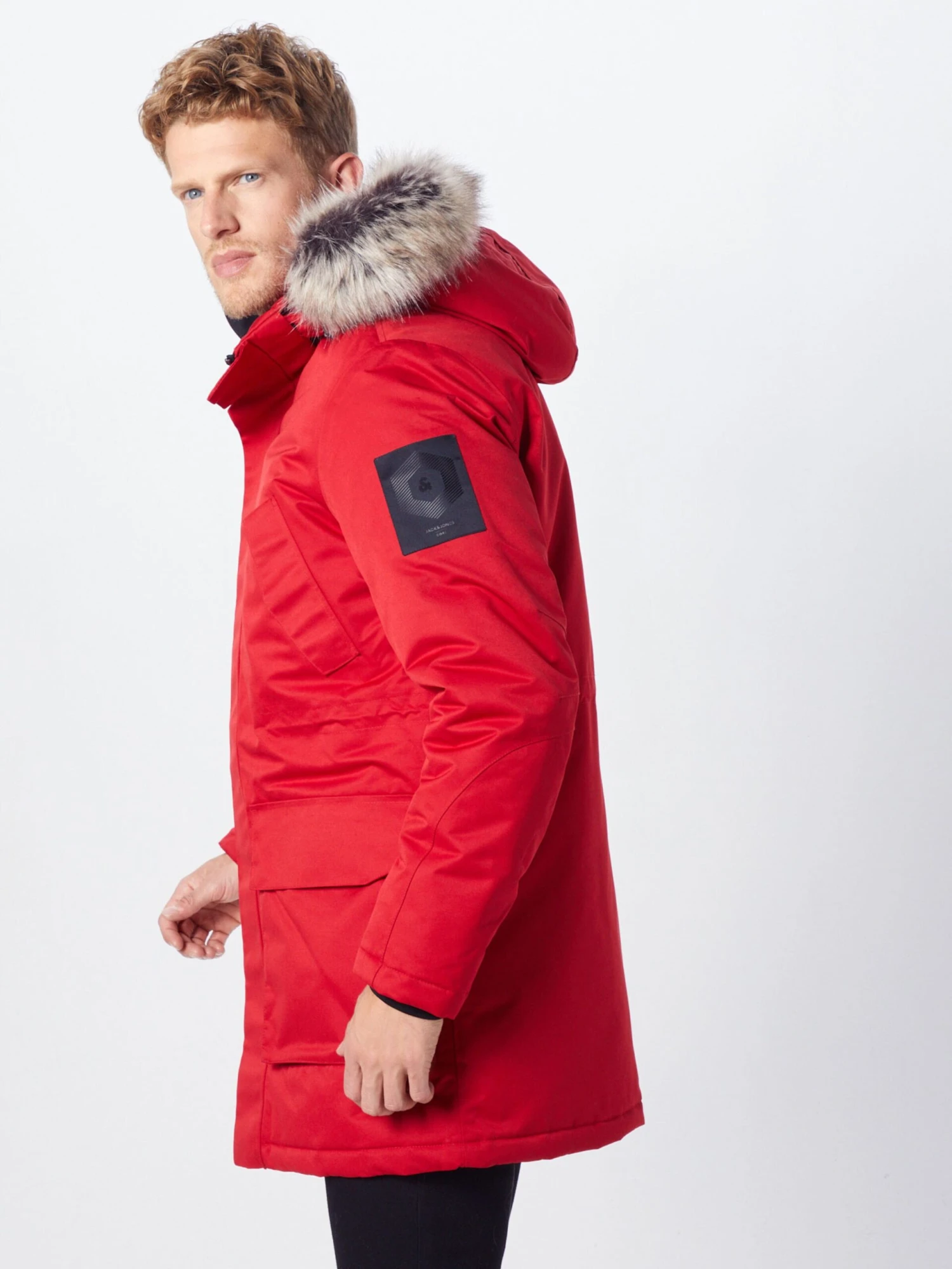Jack & Jones Parkas Winterparka Heren Rood 4 Jack & Jones Parkas Winterparka Heren Rood - Afbeelding 4
