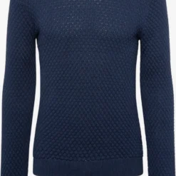 Solid Crewneck Truien Trui Clive Heren Donkerblauw