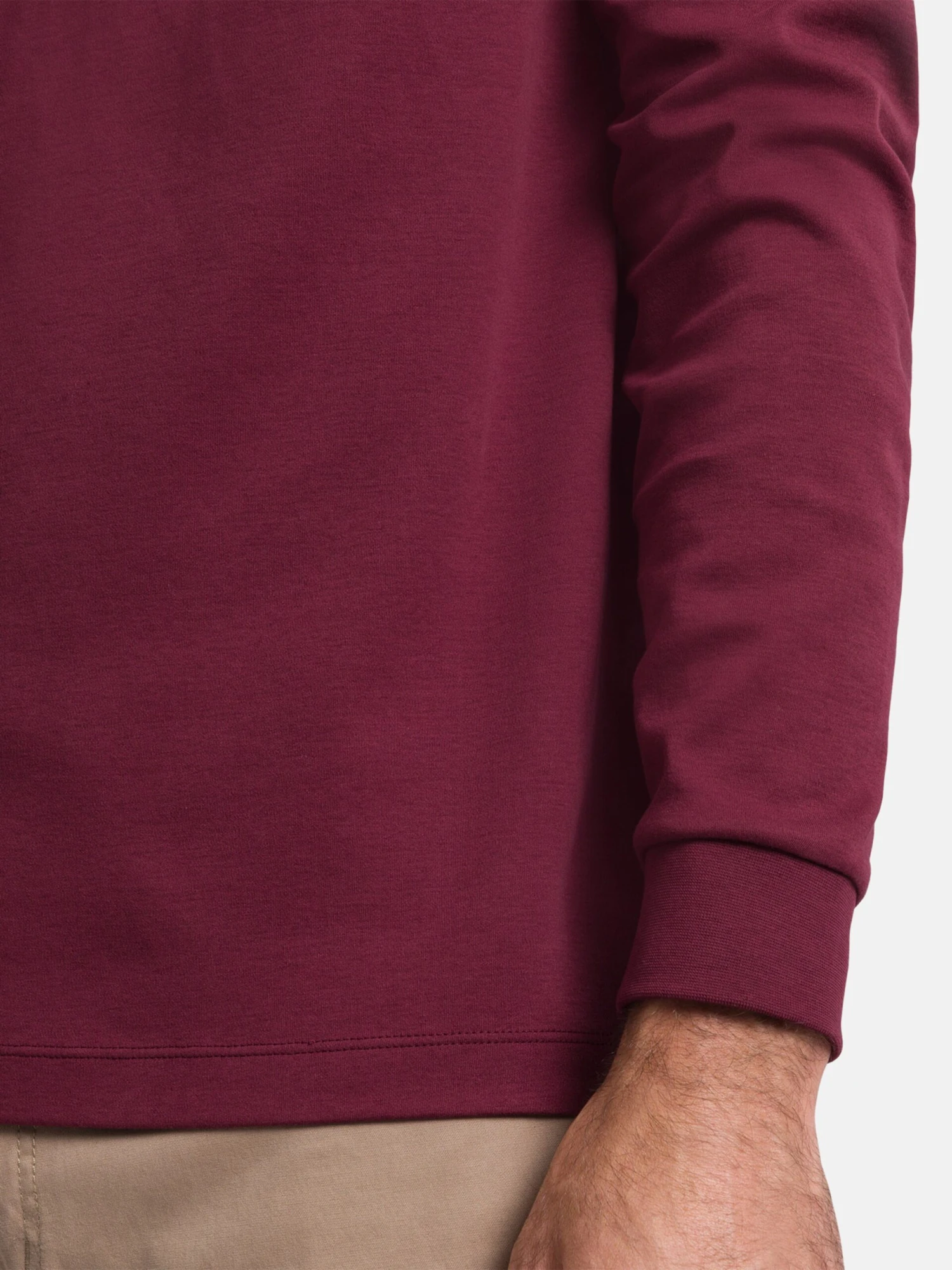 Pierre Cardin Longsleeves Shirt Heren Bourgogne 5 Pierre Cardin Longsleeves Shirt Heren Bourgogne - Afbeelding 5