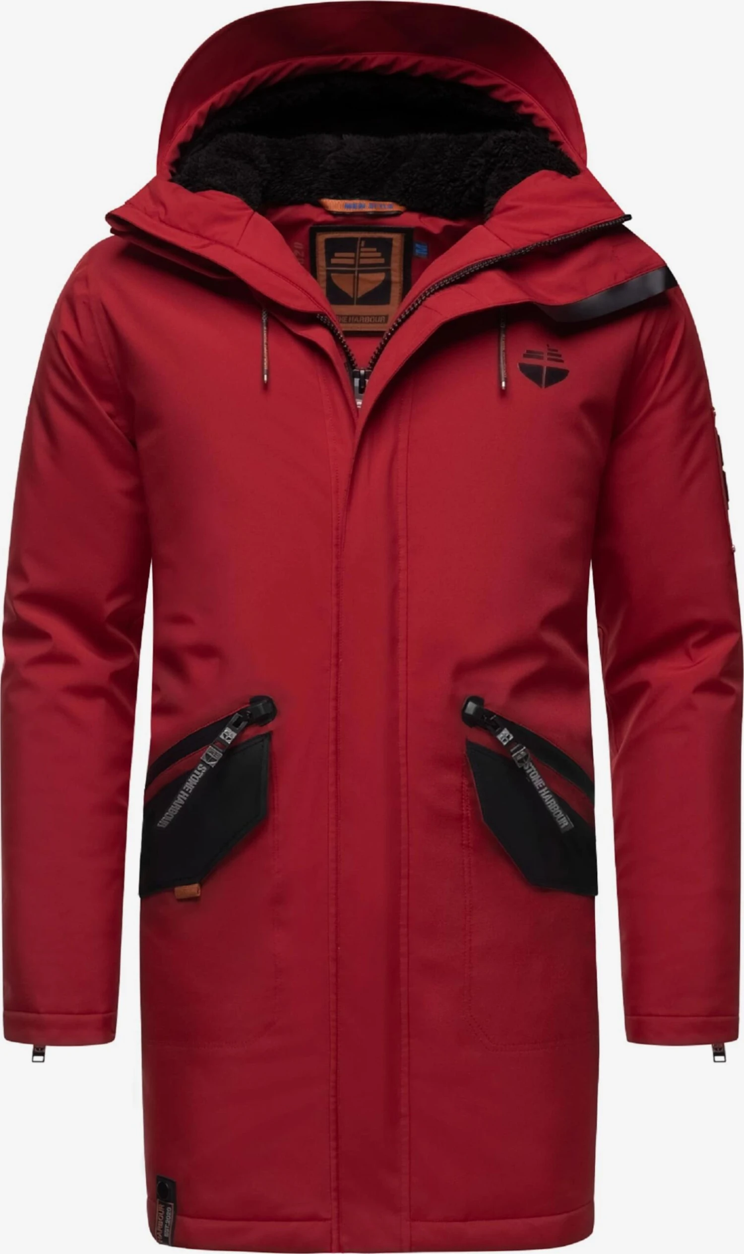Parkas Winterparka Ragaan Heren Rood 4 Parkas Winterparka Ragaan Heren Rood - Afbeelding 4