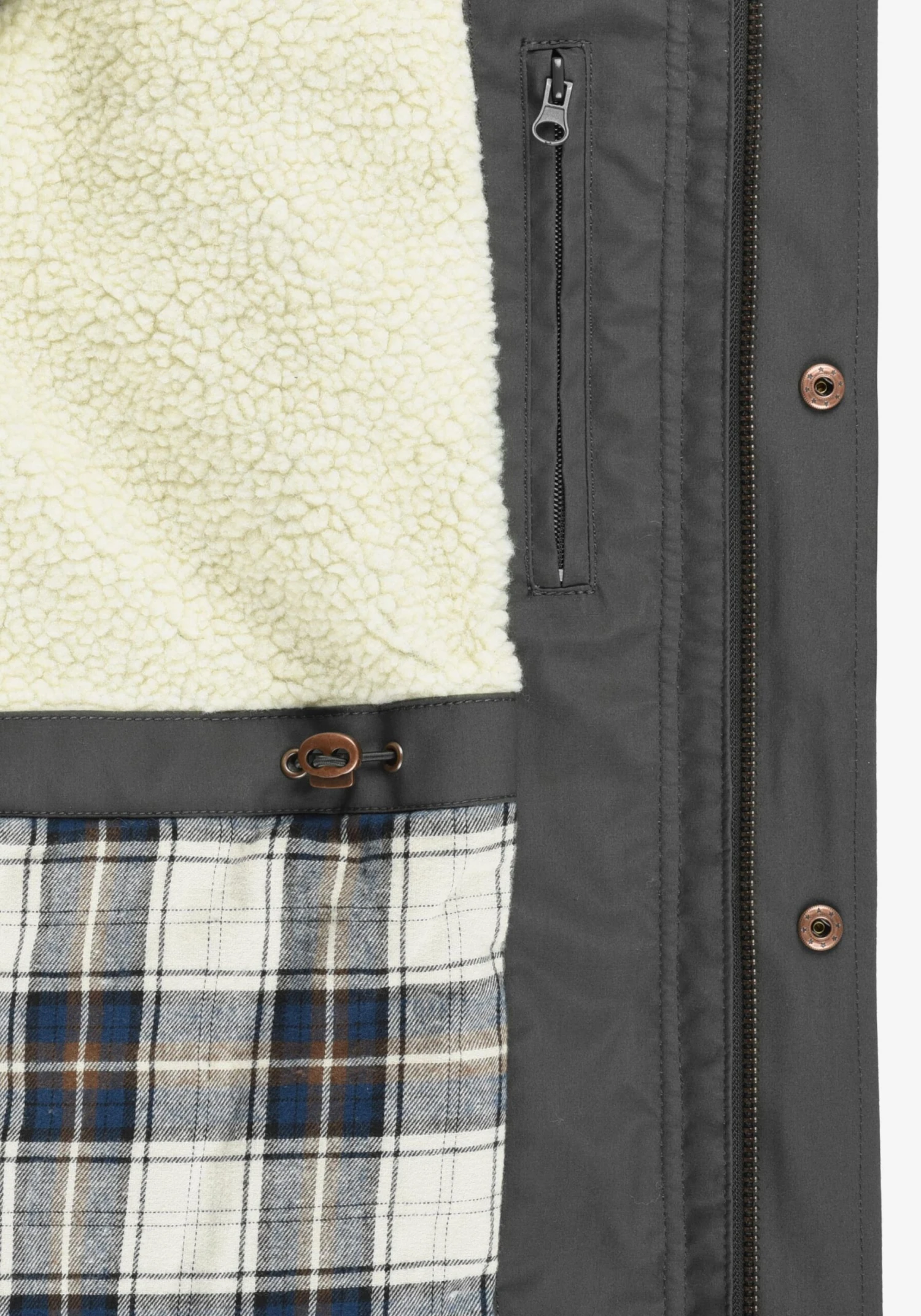 Solid Parkas Winterparka Chara Teddy Heren Donkergrijs 6 Solid Parkas Winterparka Chara Teddy Heren Donkergrijs - Afbeelding 6