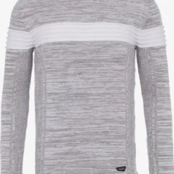 Cipo & Baxx Crewneck Truien Trui Heren Lichtgrijs