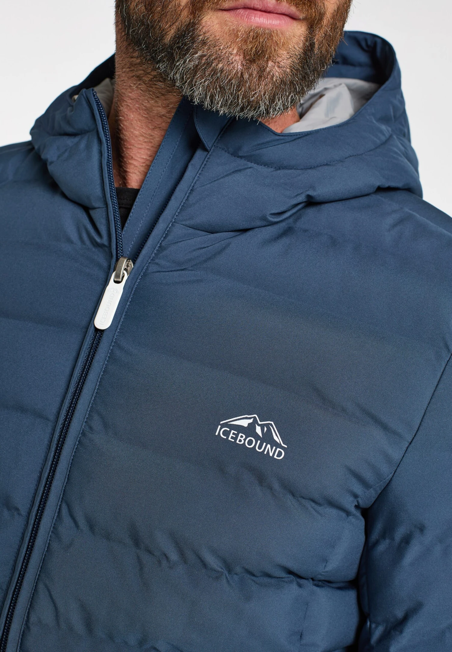 ICEBOUND Winterjassen Winterjas Heren Marine 5 ICEBOUND Winterjassen Winterjas Heren Marine - Afbeelding 5