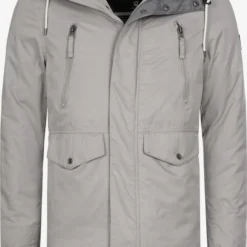 Indicode Jeans Parkas Winterparka Loaf Heren Grijs