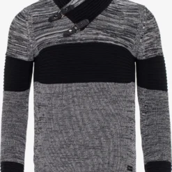 Cipo & Baxx Coltruien Trui Heren Zwart / Zwart Gemêleerd