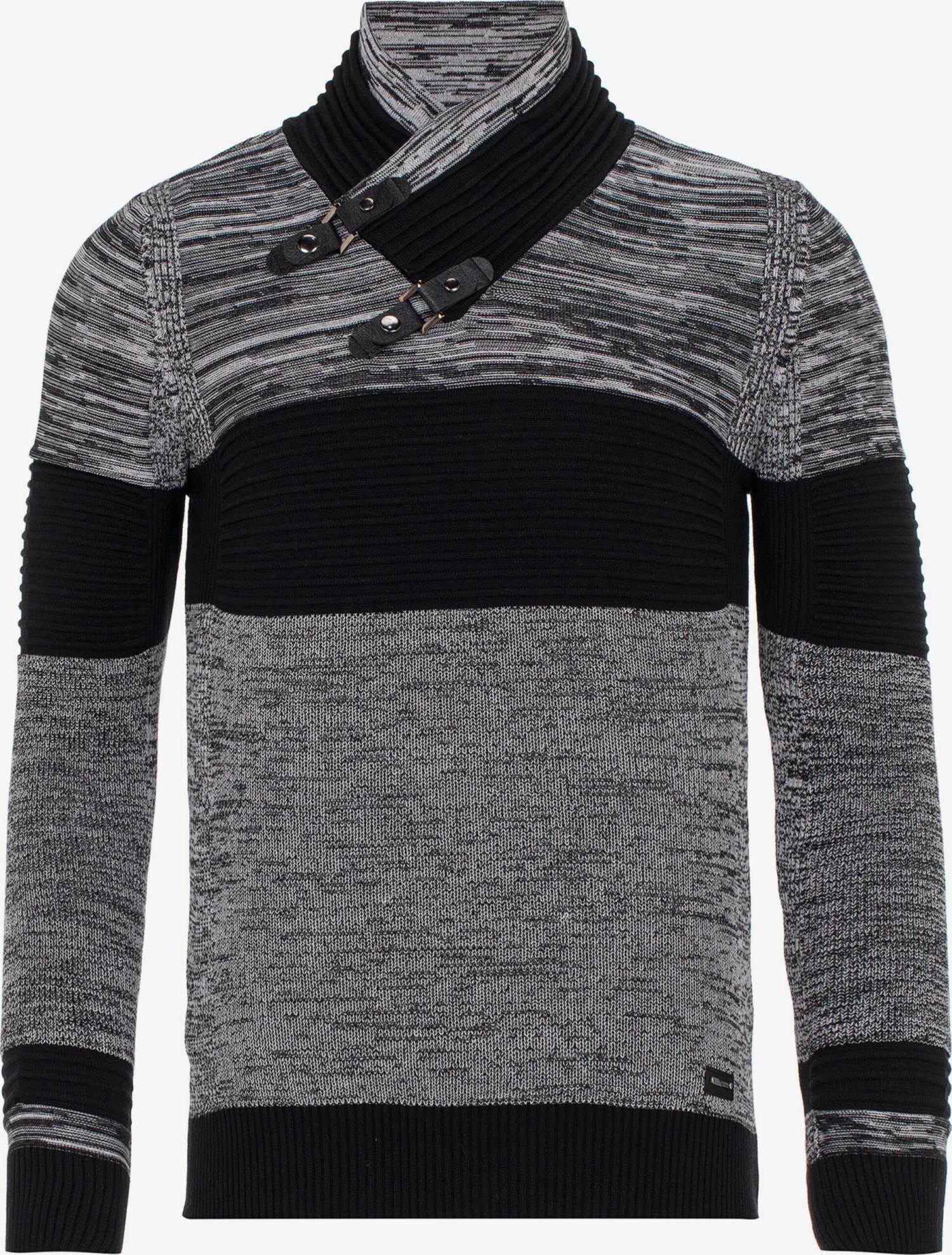 Cipo & Baxx Coltruien Trui Heren Zwart / Zwart Gemêleerd