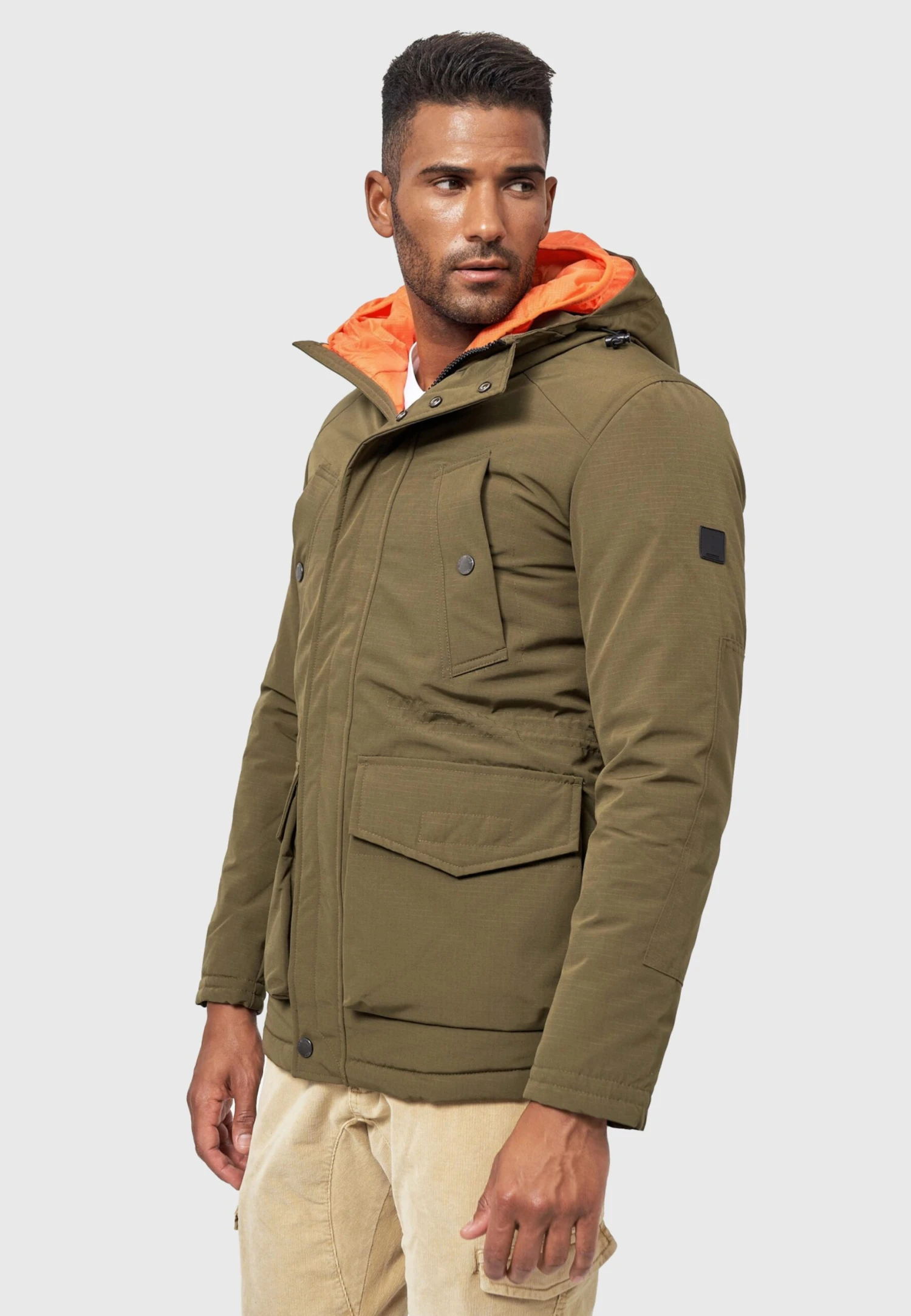 Indicode Jeans Parkas Winterparka Waters Heren Olijfgroen 5 Indicode Jeans Parkas Winterparka Waters Heren Olijfgroen - Afbeelding 5