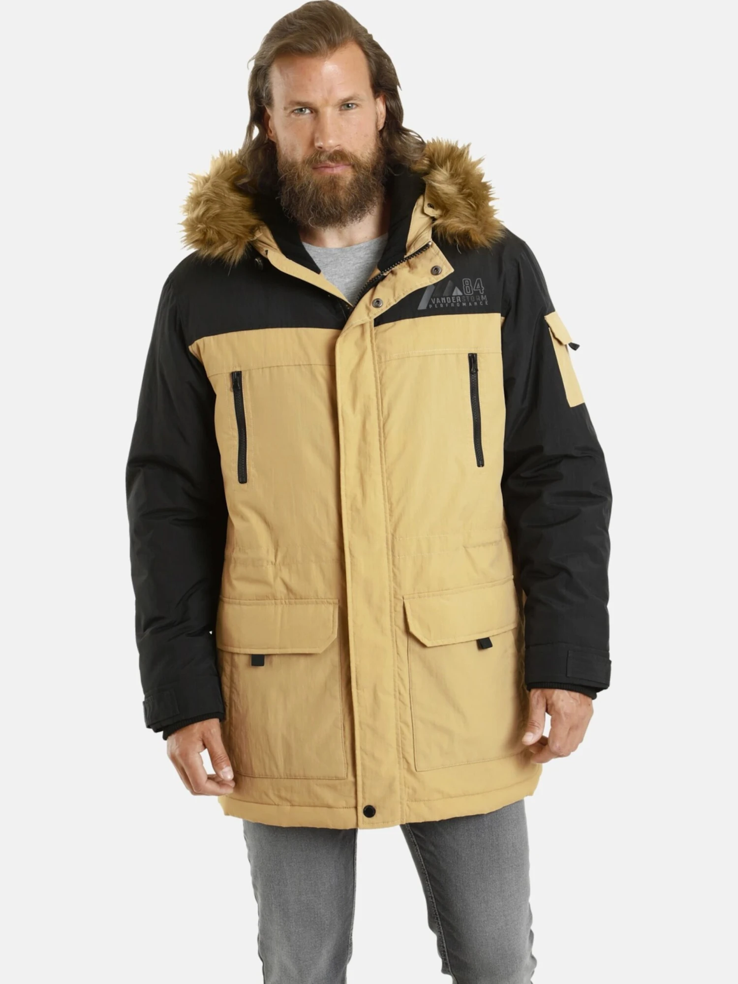Parkas Winterparka Jokum Heren Beige 2 Parkas Winterparka Jokum Heren Beige - Afbeelding 2