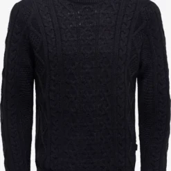 Only & Sons Coltruien Trui Rigge Heren Zwart