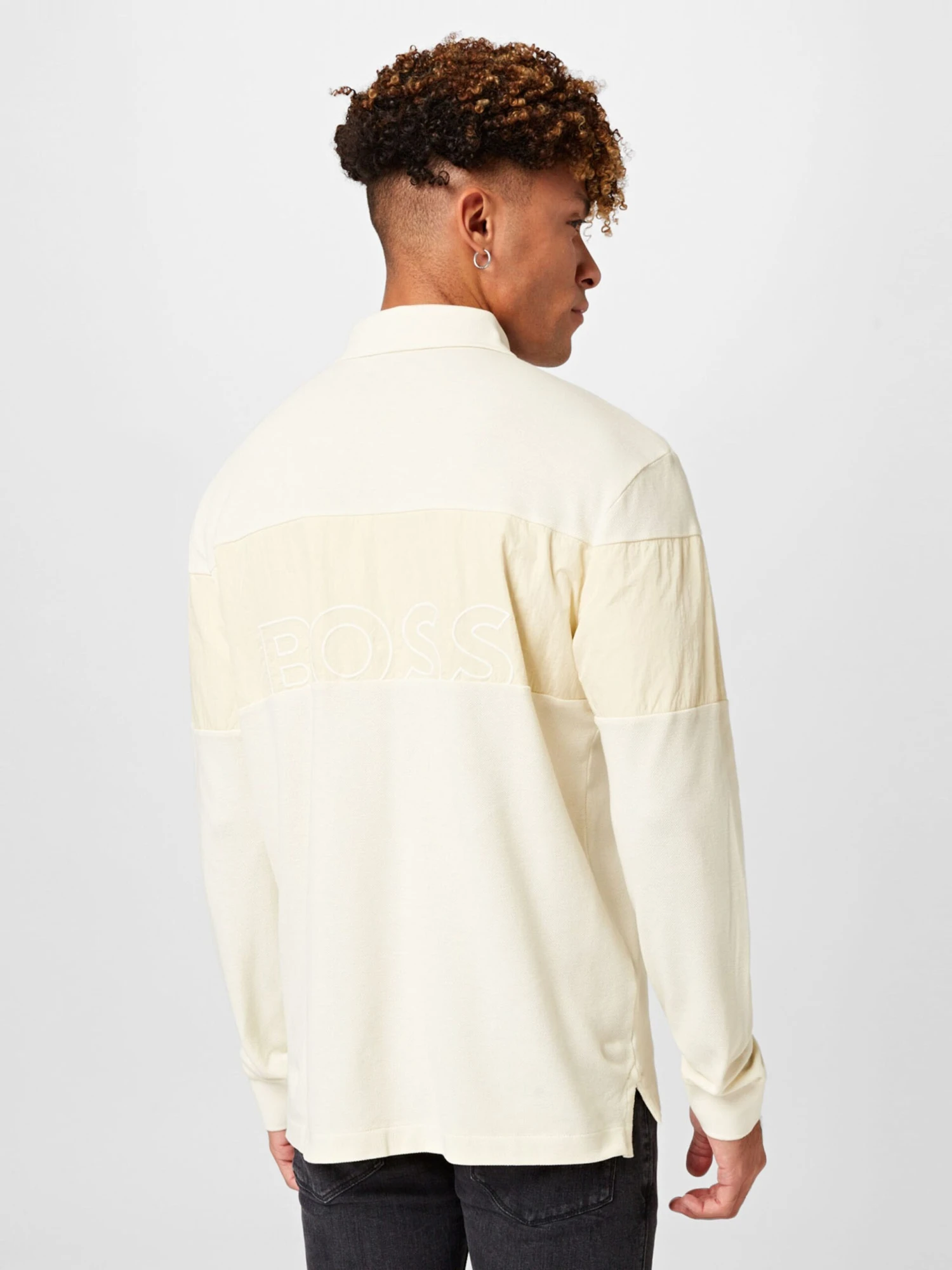 BOSS ORANGE Longsleeves Shirt Heren Champagne 4 BOSS ORANGE Longsleeves Shirt Heren Champagne - Afbeelding 4