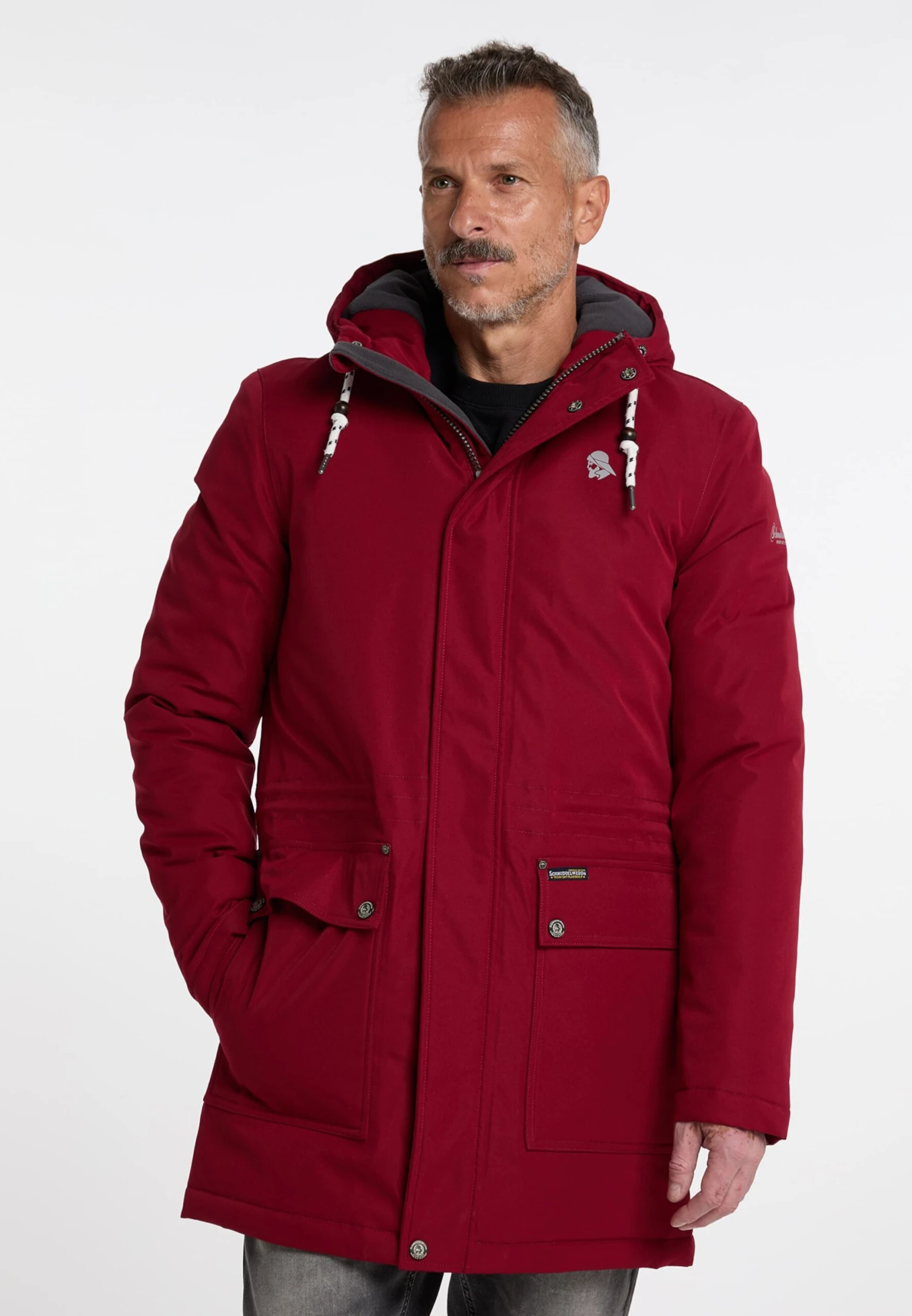 Schmuddelwedda Parkas Winterparka Arctic Heren Bordeaux 2 Schmuddelwedda Parkas Winterparka Arctic Heren Bordeaux - Afbeelding 2