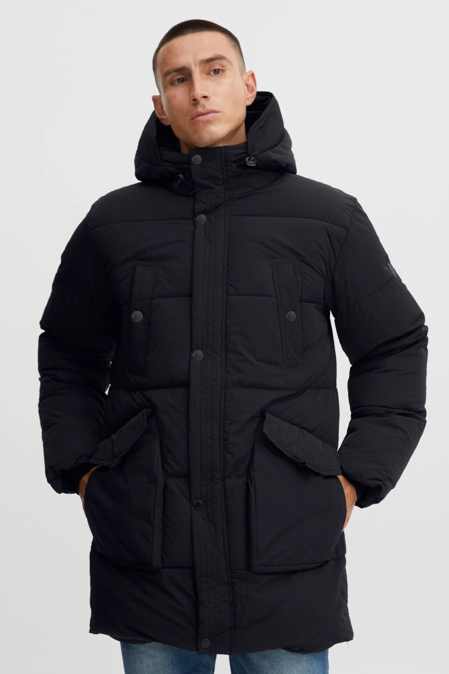 Indicode Jeans Parkas Winterparka Idzeppal Heren Zwart 2 Indicode Jeans Parkas Winterparka Idzeppal Heren Zwart - Afbeelding 2