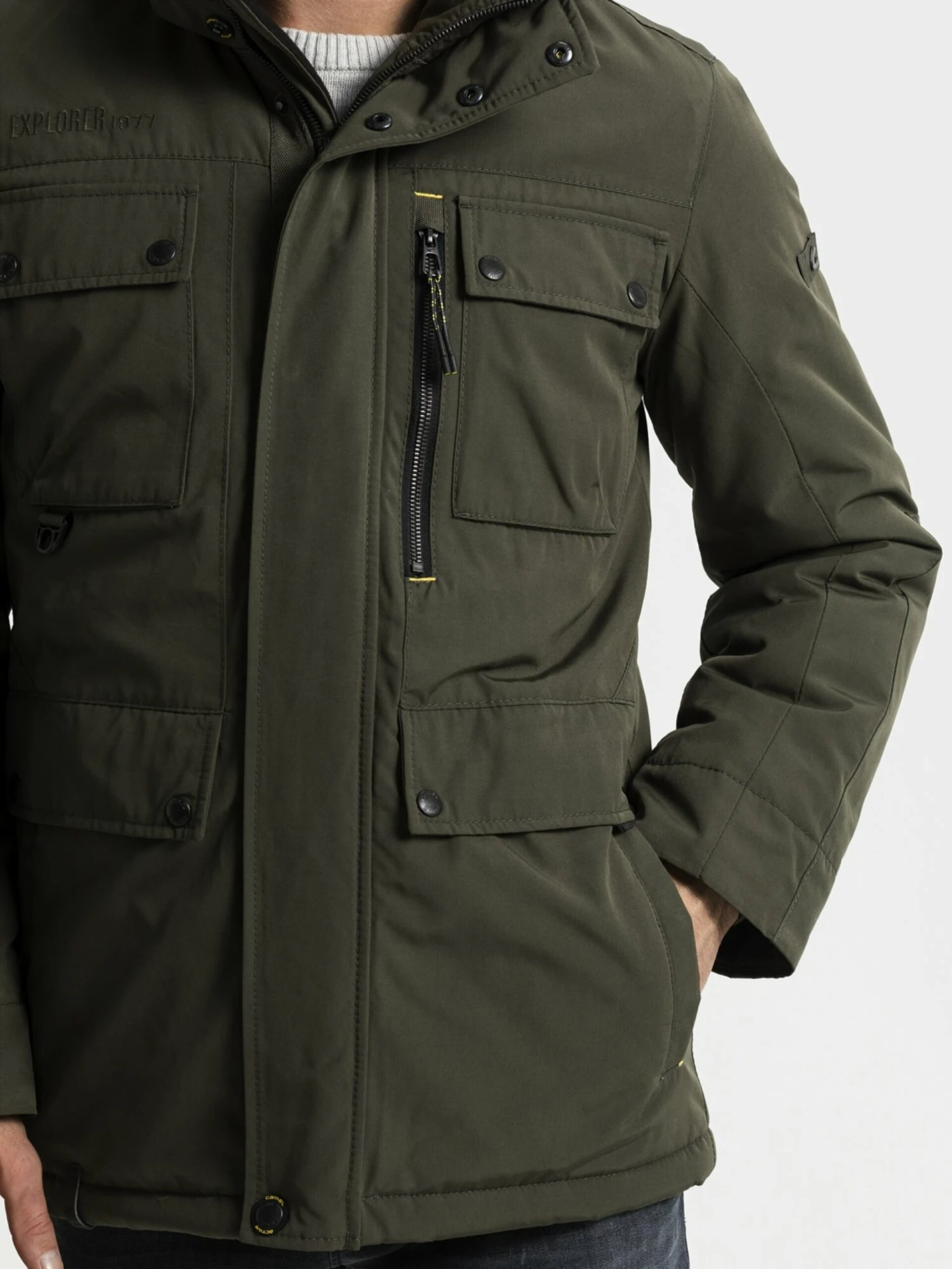 Camel Active Parkas Winterparka Heren Donkergroen 8 Camel Active Parkas Winterparka Heren Donkergroen - Afbeelding 8