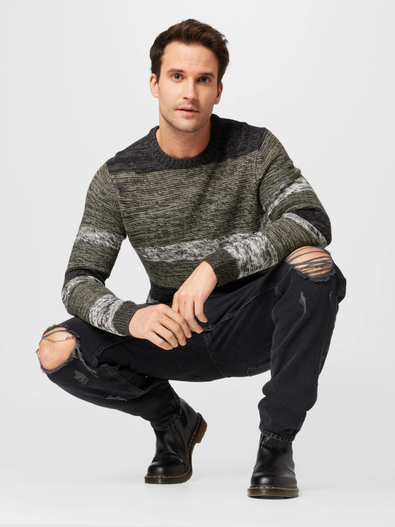 Only & Sons Crewneck Truien Trui PIKE Heren Antraciet / Grijs Gemêleerd 5 Only & Sons Crewneck Truien Trui PIKE Heren Antraciet / Grijs Gemêleerd - Afbeelding 5