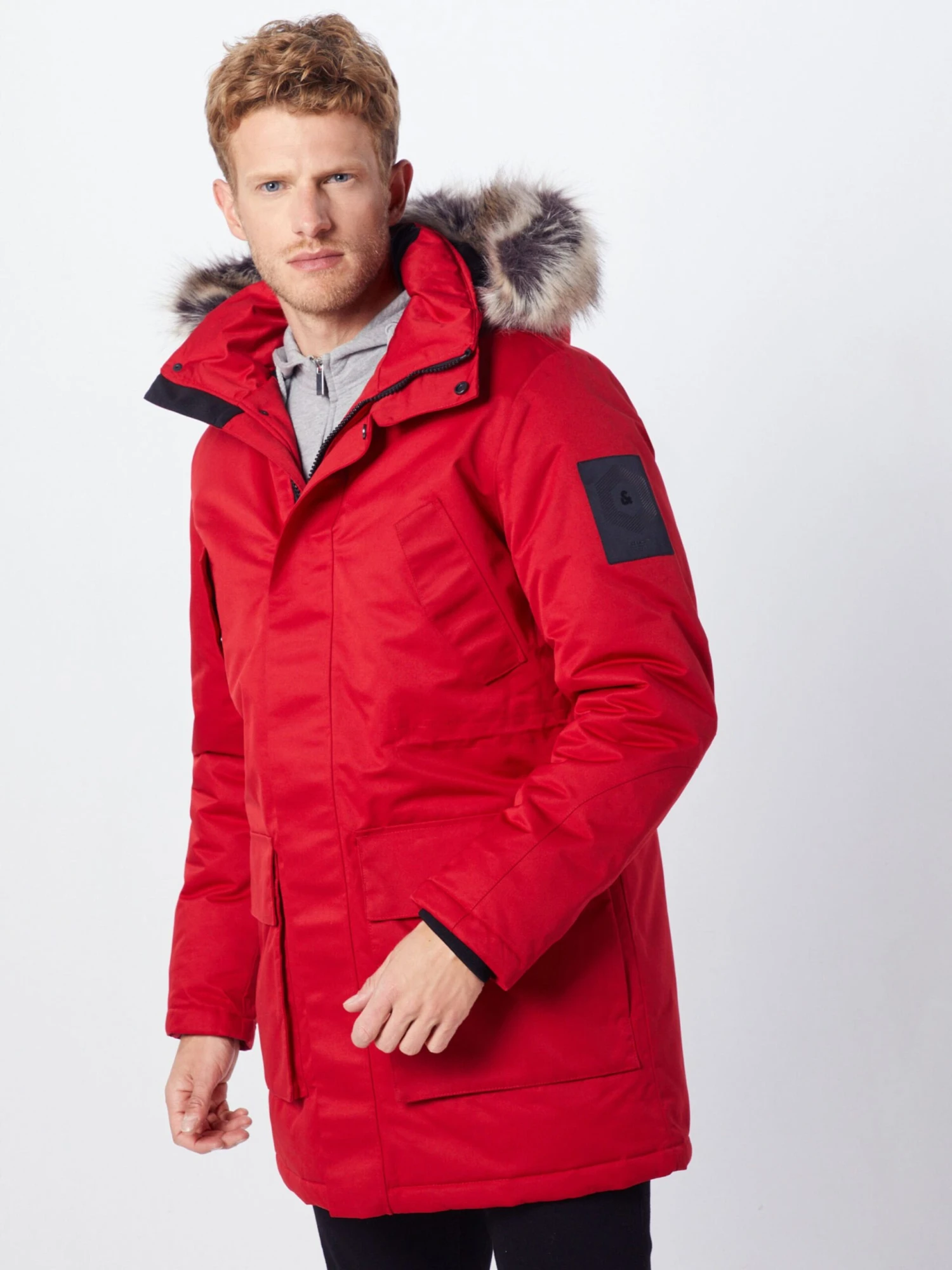 Jack & Jones Parkas Winterparka Heren Rood 3 Jack & Jones Parkas Winterparka Heren Rood - Afbeelding 3