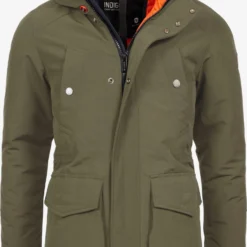 Indicode Jeans Parkas Winterparka Waters Heren Olijfgroen