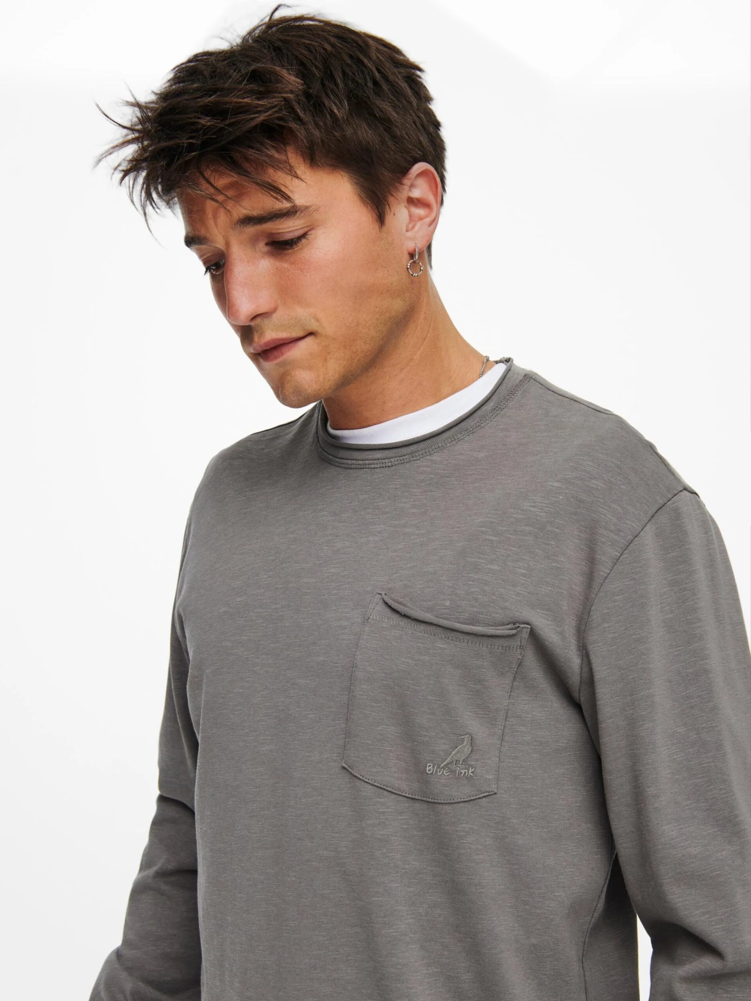 Only & Sons Longsleeves Shirt Klas Heren Grijs Gemêleerd 5 Only & Sons Longsleeves Shirt Klas Heren Grijs Gemêleerd - Afbeelding 5